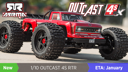 Arrma 1/10 Outcast 4S Stunt Truck RTR 