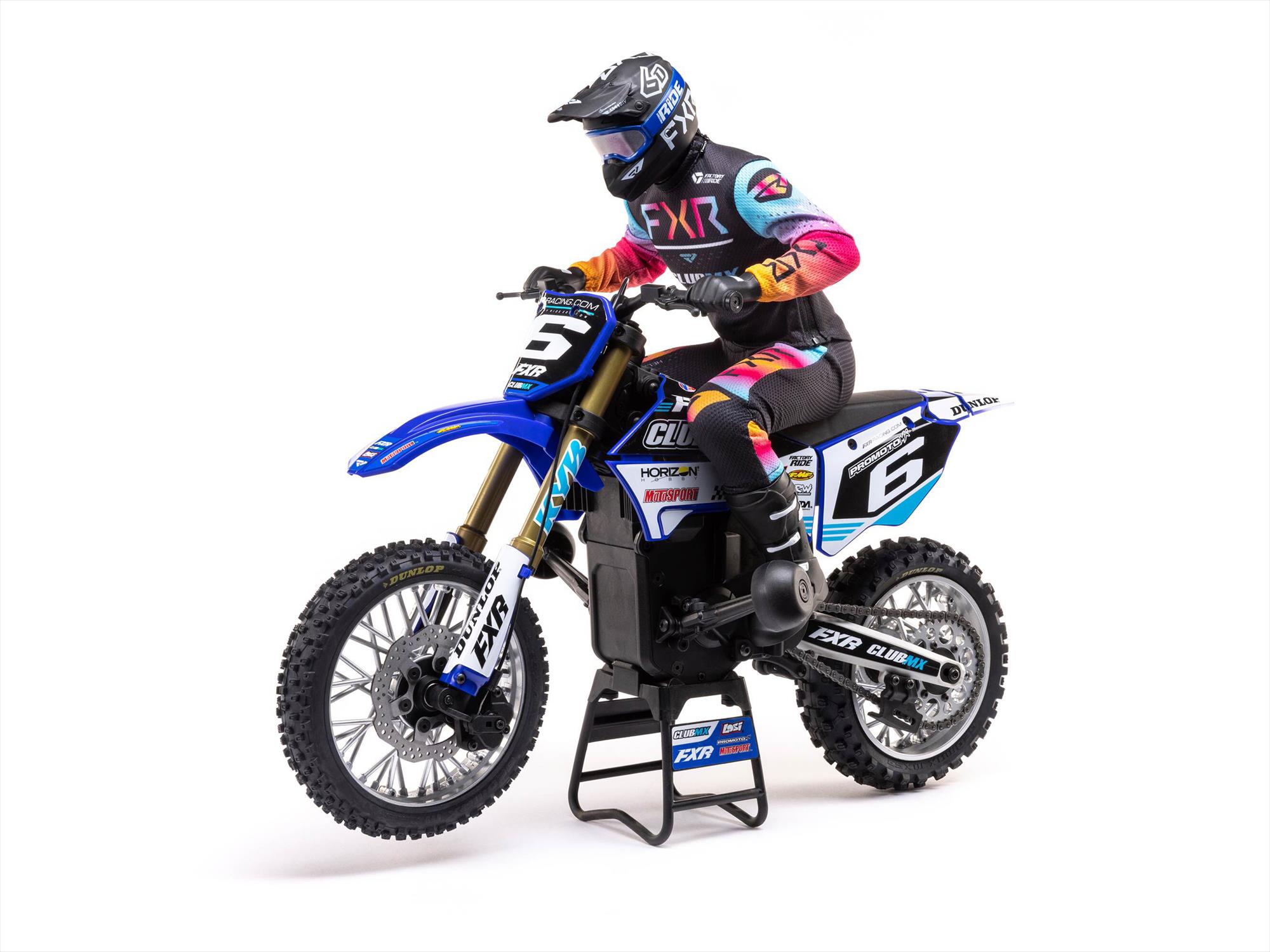 Losi 1/4 Promoto-MX Motorcycle RTR, Club MX (blue) C-LOS06000T2