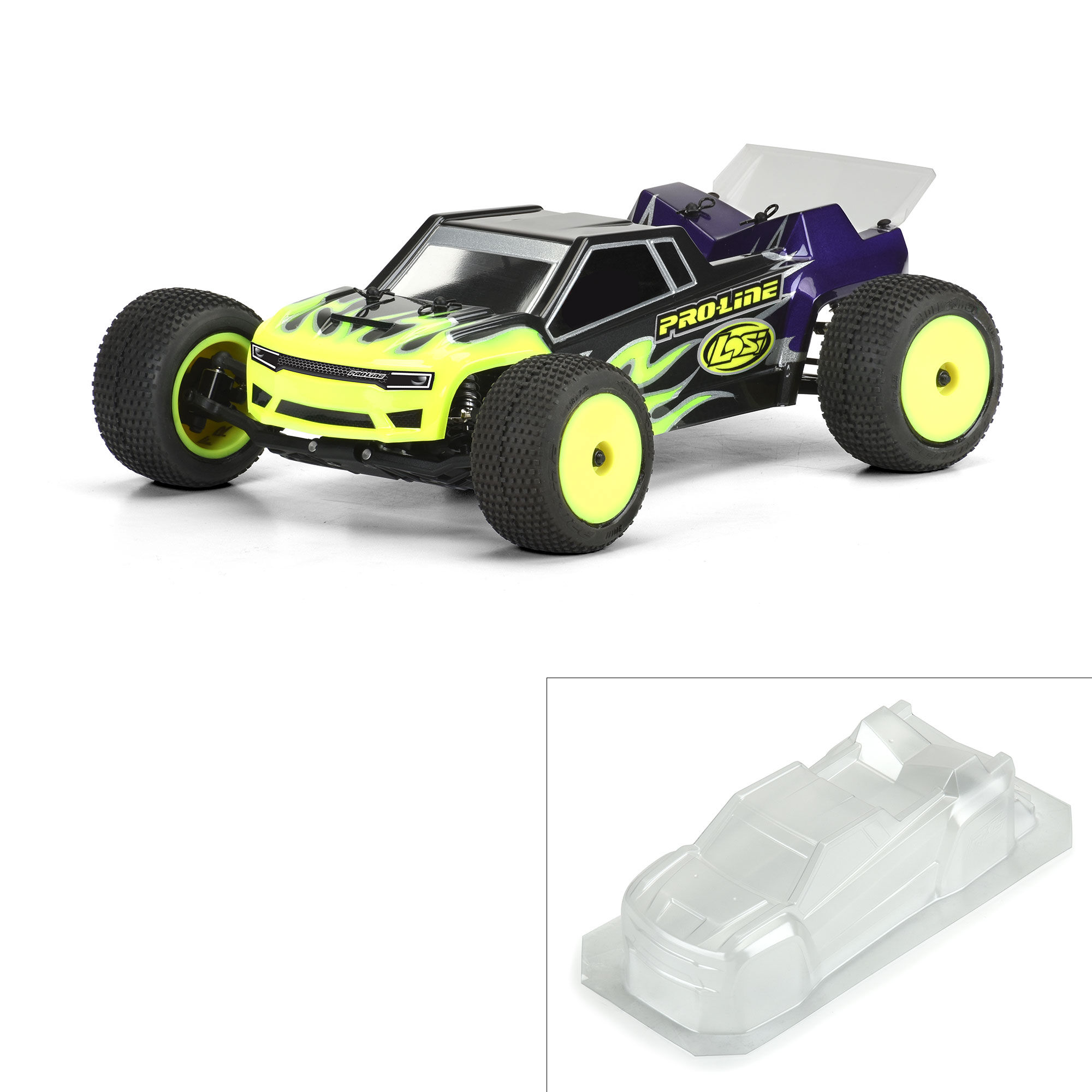 Pro line Racing 1 18 Axis ST Clear Body Losi Mini T