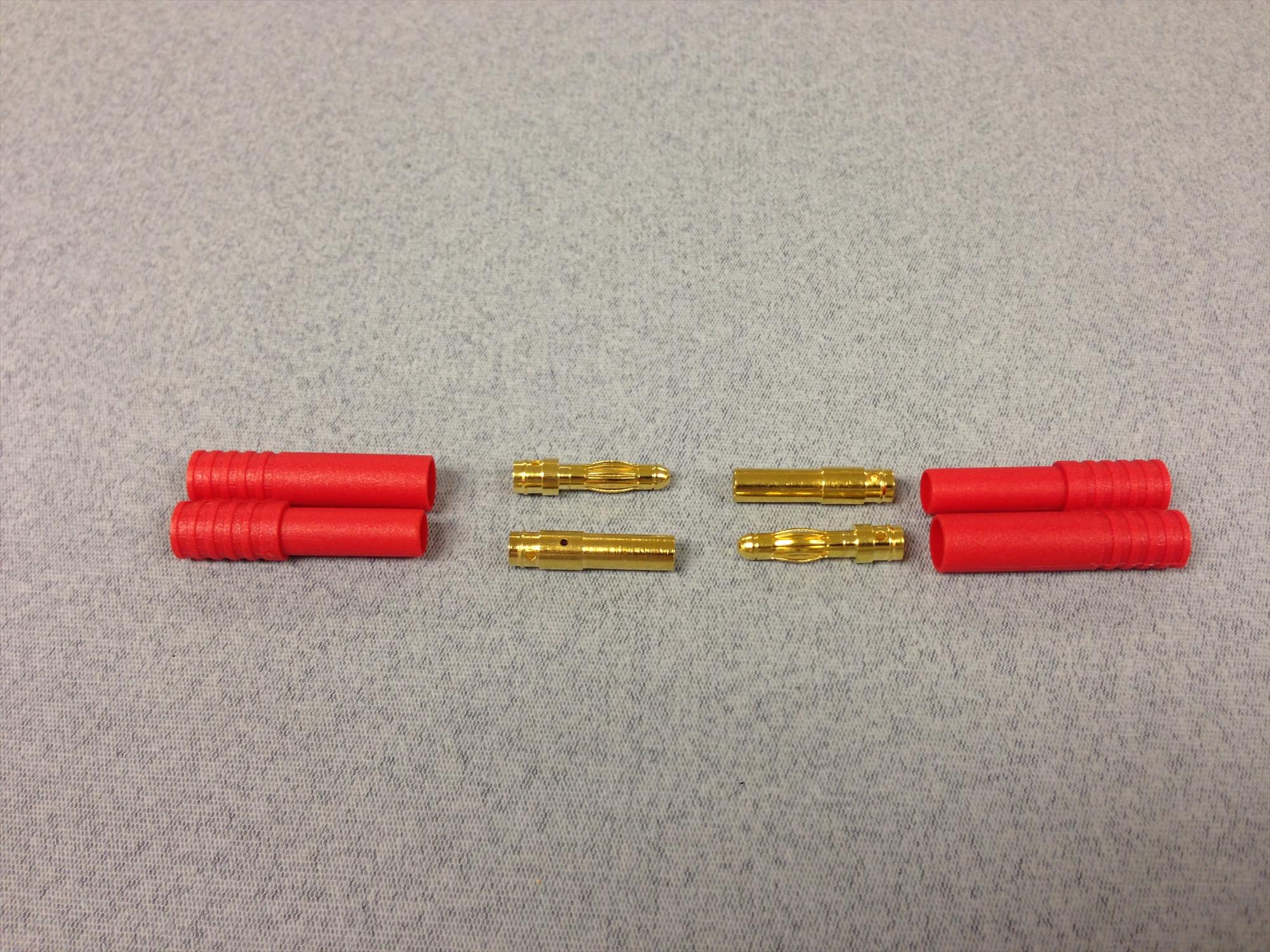 LOGIC RC 4.0mm Gold Connector Set 2prs
