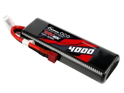 Gens ace 3500mAh 2S 7.4V RX Lipo Battery Pack with JR and EC3 Plug