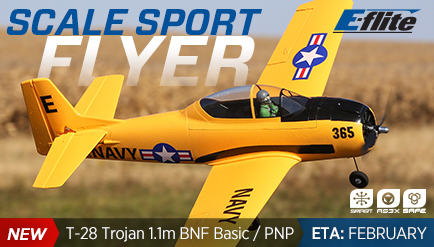E-Flite T-28 Trojan 1.1m BNF Basic and PNP with SAFE and SMART