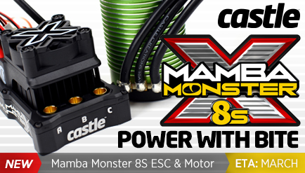 Castle Creatons Mamba Max 8S ESC and Motor Combos