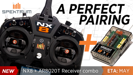 Spektrum NX8 Transmitter and AR8020T Telemetry Receiver