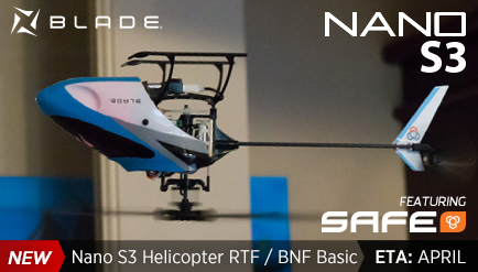 Blade Nano S3 RTF and BNF Basic Helicopter