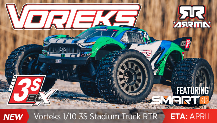 Arrma Vorteks 1/10 3S 4X4 Stadium Truck RTR