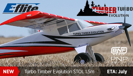 E-Flite Turbo Timber Evolution STOL 1.5m BNF Basic and PNP