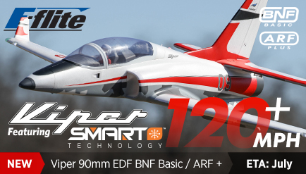 E-Flite Viper 90mm EDF Jet BNF Basic and ARF Plus with SMART