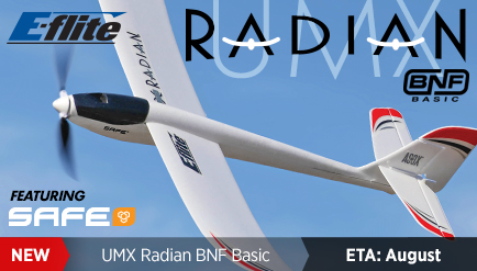 E-Flite UMX Radian BNF Basic with SAFE