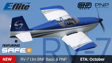 E-Flite RV-7 1.1m BNF Basic and PNP with SAFE
