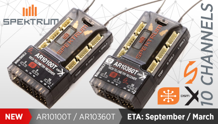 Spektrum AR10100T ad AR10360T 10 Channel Receivers