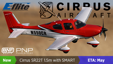 E-Flite Cirrus SR22T 1.5m BNF Basic with Smart