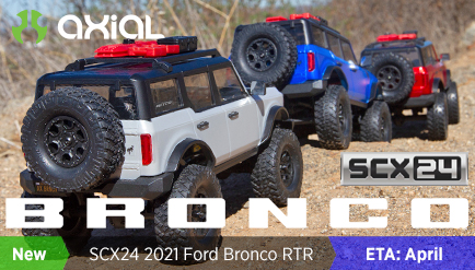 SCX24 2021 Ford Bronco 4WD RTR