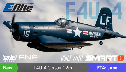 E-Flite F4U-4 Corsair 1.2m BNF Basic / PNP