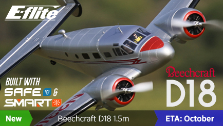 E-Flite Beechcraft D18 1.5m BNF Basic and PNP