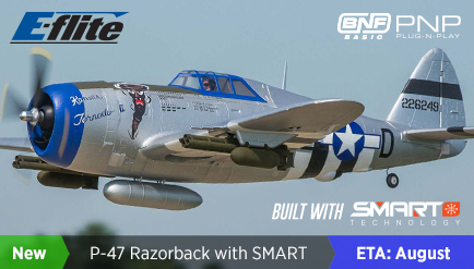E-Flite P-47 Razorback 1.2m