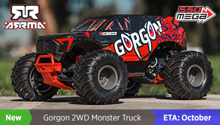 Arrma 1/10th Gorgon 2WD Monster Trcuk RTR/RTA