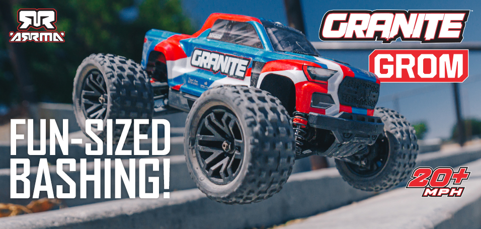 Logic RC - Arrma 1/18 Granite Grom 4X4 Monster Truck RTR