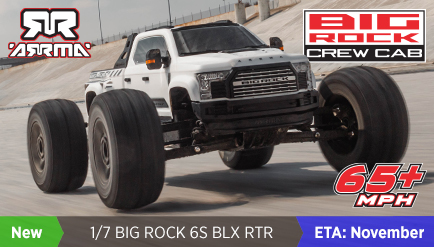 Arrma 1/7 Big Rock 6S BLX Monster Truck RTR