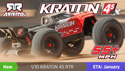 Arrma 1/10 Kraton 4S Speed Monster Truck RTR 