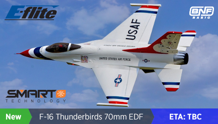 E-Flite F-16 Thunderbirds 70mm EDF BNF Basic 