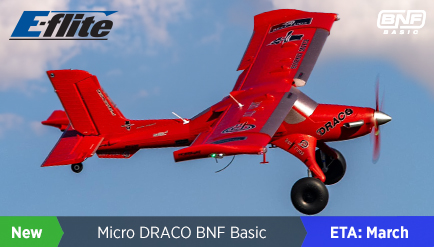 E-Flite Micro DRACO 80mm BNF Basic