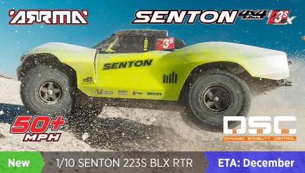 ARRMA 1/10 SENTON 223S BLX SCT RTR