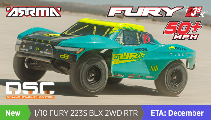 ARRMA 1/10 FURY 223S BLX 2WD SCT RTR