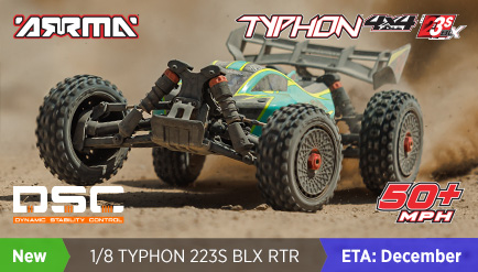 ARRMA 1/8 TYPHON 223S BLX Buggy RTR
