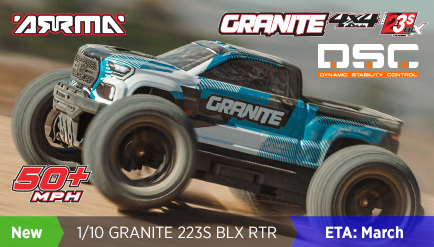 ARRMA 1/10 GRANITE 223S 4X4 Monster Truck RTR