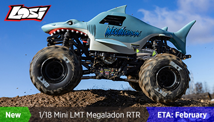 Losi 1/18 Mini LMT Megalondon 4X4 Monster Truck RTR
