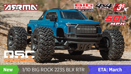 ARRMA 1/10 BIG ROCK 223S 4X4 Monster Truck RTR