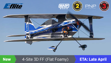 E-Flite 4-Site 3D Flat Foamy