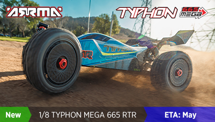 ARRMA1/8th TYPHON MEGA 665 4X4 RTR