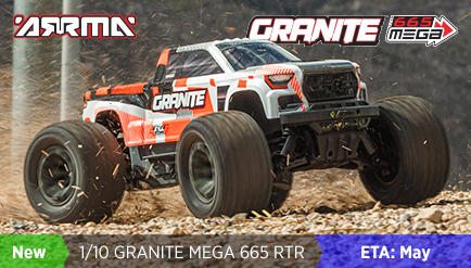 ARRMA1/10th GRANITE MEGA 665 4X4 RTR