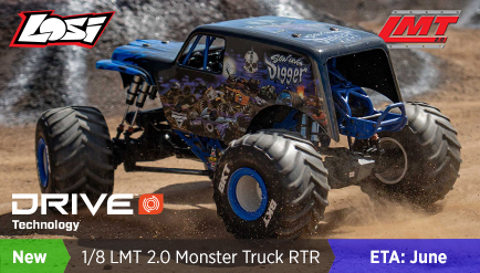 Losi 1/8 LMT 2.0 4X4 Solid Axel Monster Truck RTR