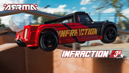 1/8 INFRACTION 223S DSC 4X4 RTR Street Bash, Blue/Red
